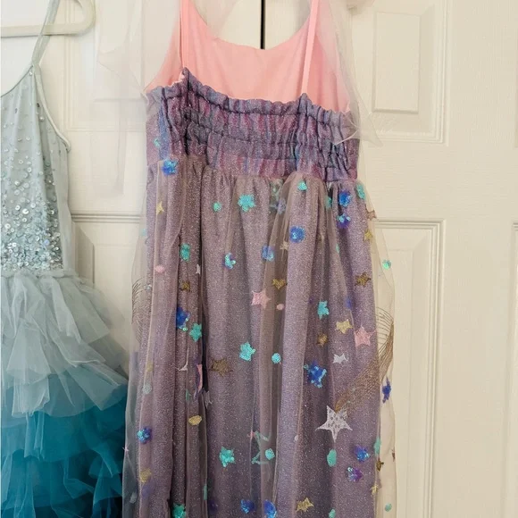 Handmade High-Low Starry Purple Tulle Dress - Picture 2 of 5